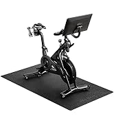 Bike Mat | 6mm, 30" x 72" Exercise Bike Mat/Treadmill Mat for Hardwood Floors or Carpet, Non-Slip...