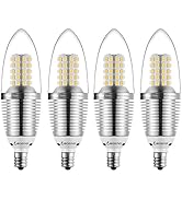 BOGAO E12 LED Candelabra Bulb, 12W Warm White 3000K LED Candle Bulbs, 80-100 Watt Light Bulbs Equ...