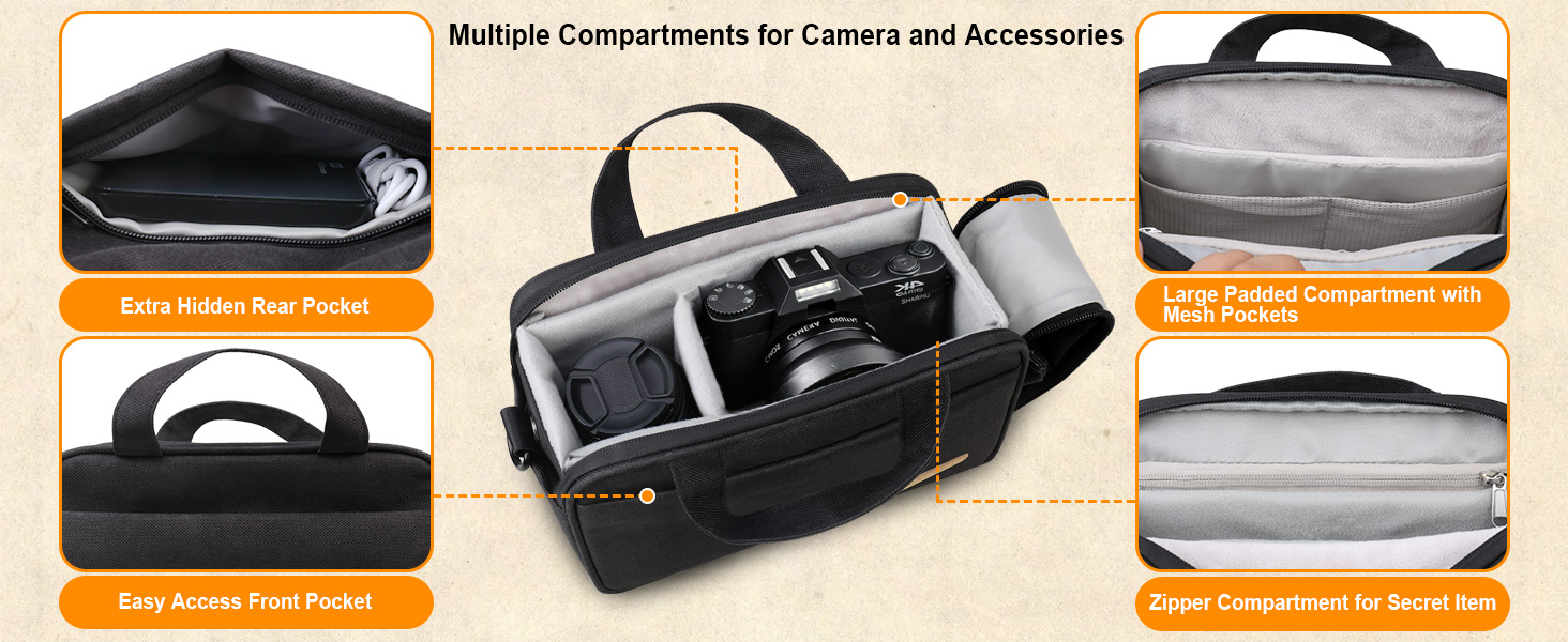 Camera Case Bag for 4K Digital Camera