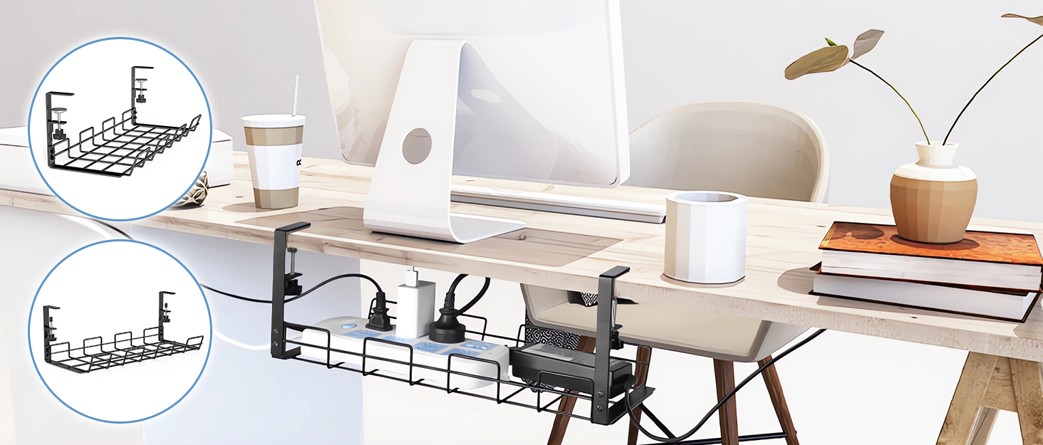 Under Desk Cable Management Trays