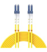 Buacoz 6Meters 20ft LC/UPC-LC/UPC Single-Mode Fiber Optic Cable LC to LC OS2 Jumper Optical Patch...