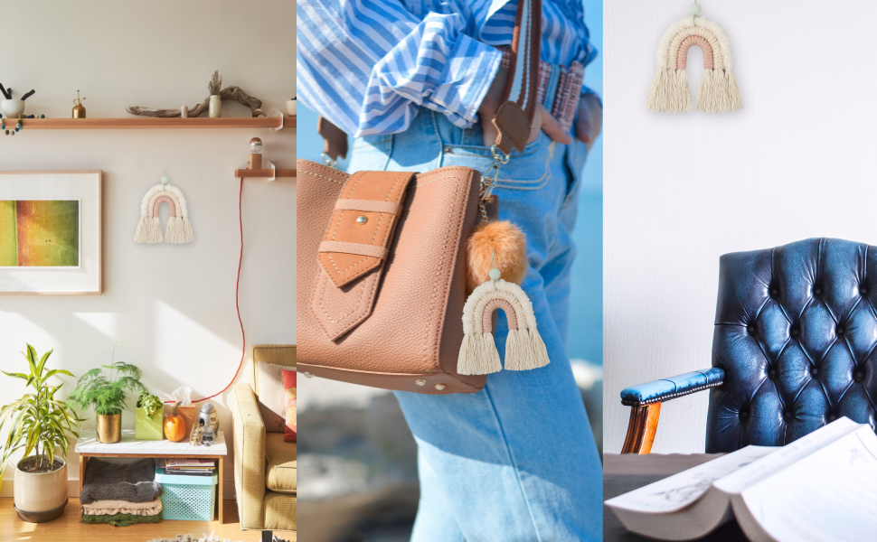 Hang on wall or carry with your bag - Cute simple purposeful- Home Decor