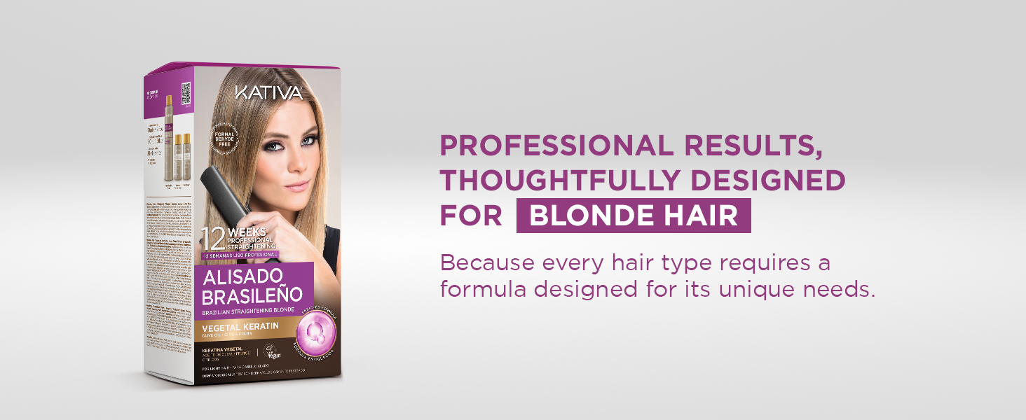 brasilian straightening blonde hair
