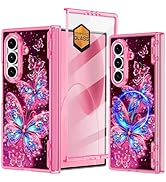 Hekodonk for Galaxy Z Fold 7 Case,[Compatible with MagSafe][Glow in The Dark][Front Screen Protec...