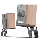 WALI Desktop Speaker Stand 1 Pair, Studio Monitor Riser with Vibration Absorption Pad and 5° Incl...