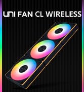 Lian Li UNI Fan CL120 ARGB 120mm PWM Fans - Triple Pack - 2.4 GHz Wireless Signal RGB &amp; PC Case F...