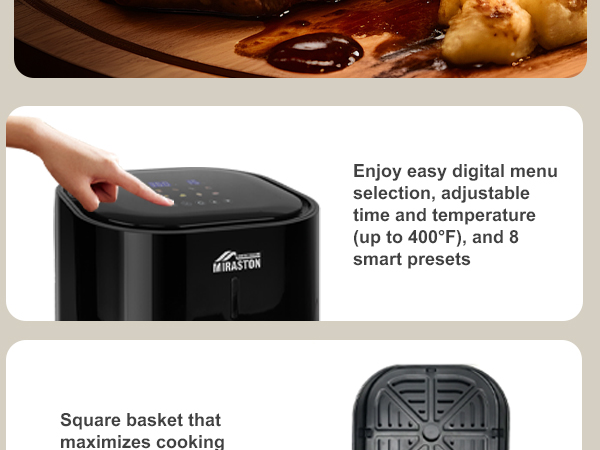 enjoy easy digital menu selection