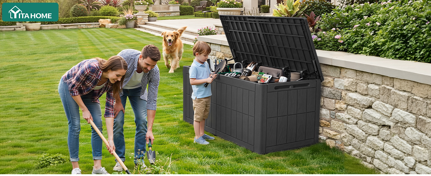 134 gallon deck box