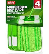 HOMEXCEL Microfiber Mop Pads Compatible with Swiffer Sweeper Mops, Reusable and Machine Washable ...