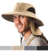 SUN CUBE Fishing Hat Sun Hat Men Women, Hiking Sun Hat, Wide Brim, Chin Strap, Safari Summer Hat,...
