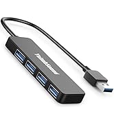 4-Port USB Hub 3.0, T-Sound USB Splitter for Laptop, Ps4 Keyboard and Mouse Adapter for Dell, Asu...