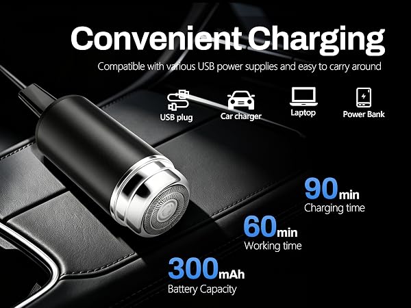LQT Portable Electric Shaver for Men