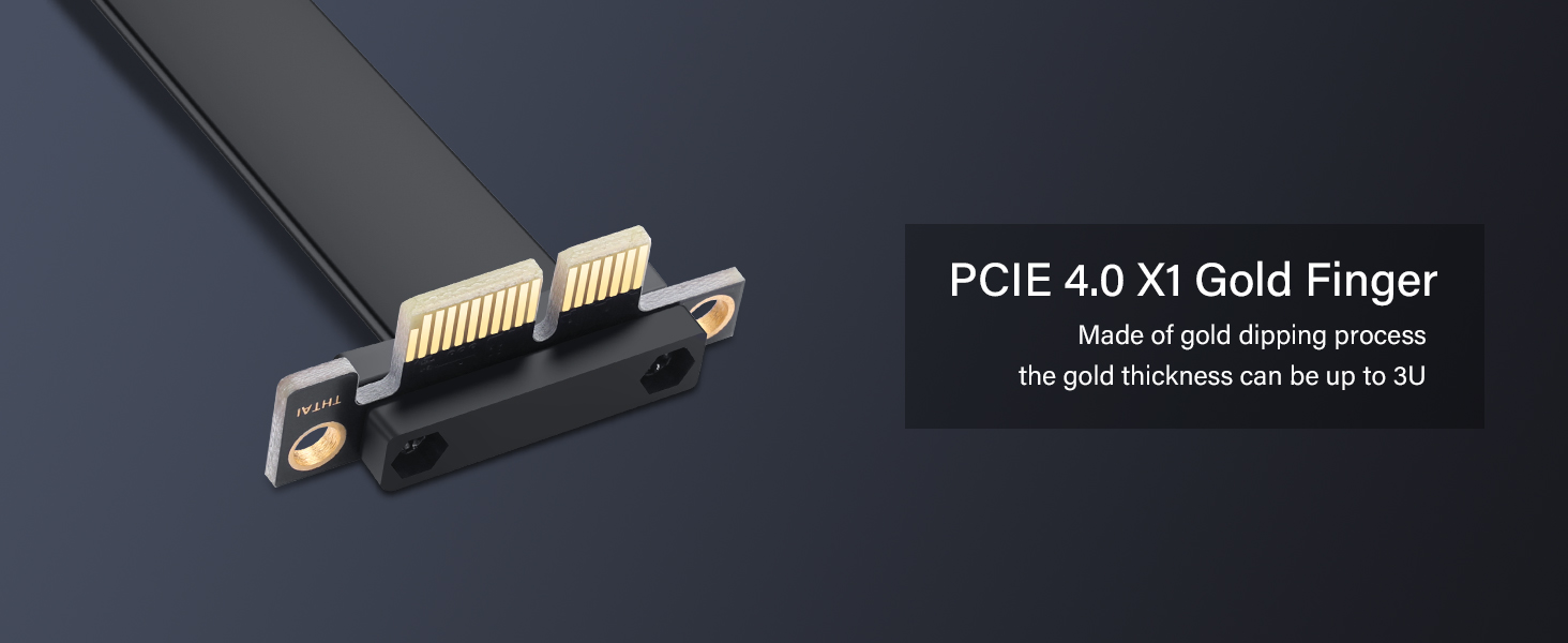 PCIe 4.0 X1 Riser Cable