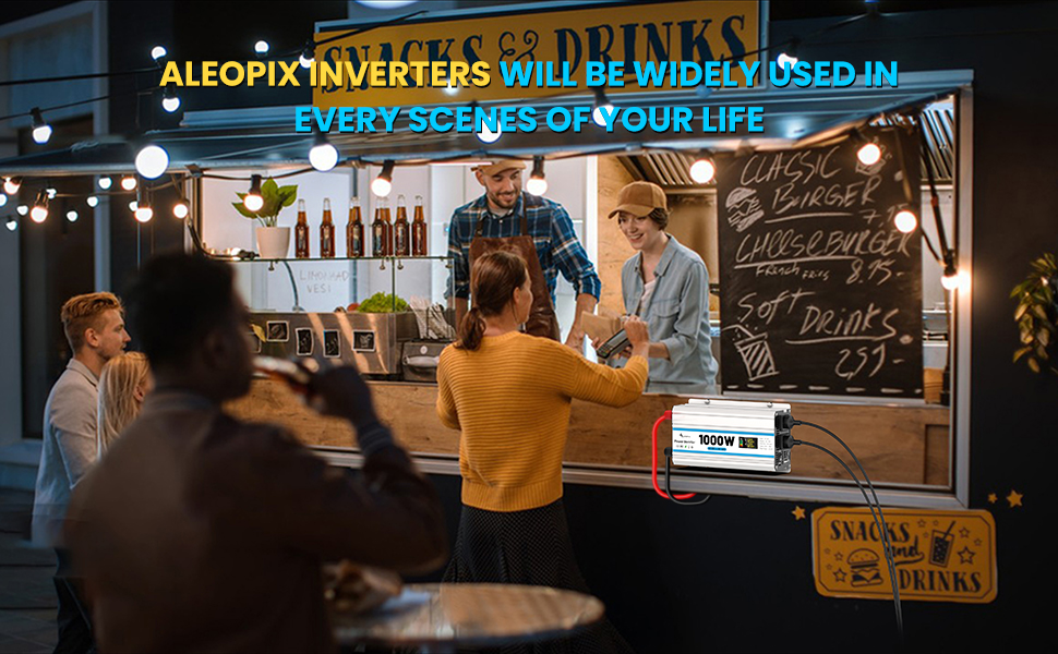 1000 Watt Car Power Inverter(White)- A+6