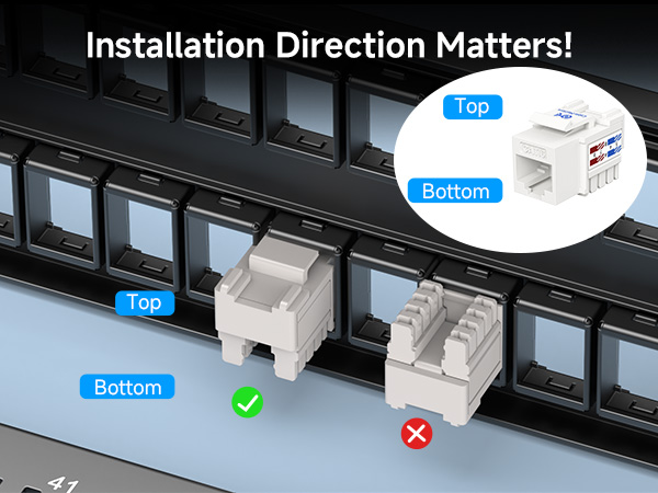 The Cable Matters 24-Port Keystone Blank Patch Panel