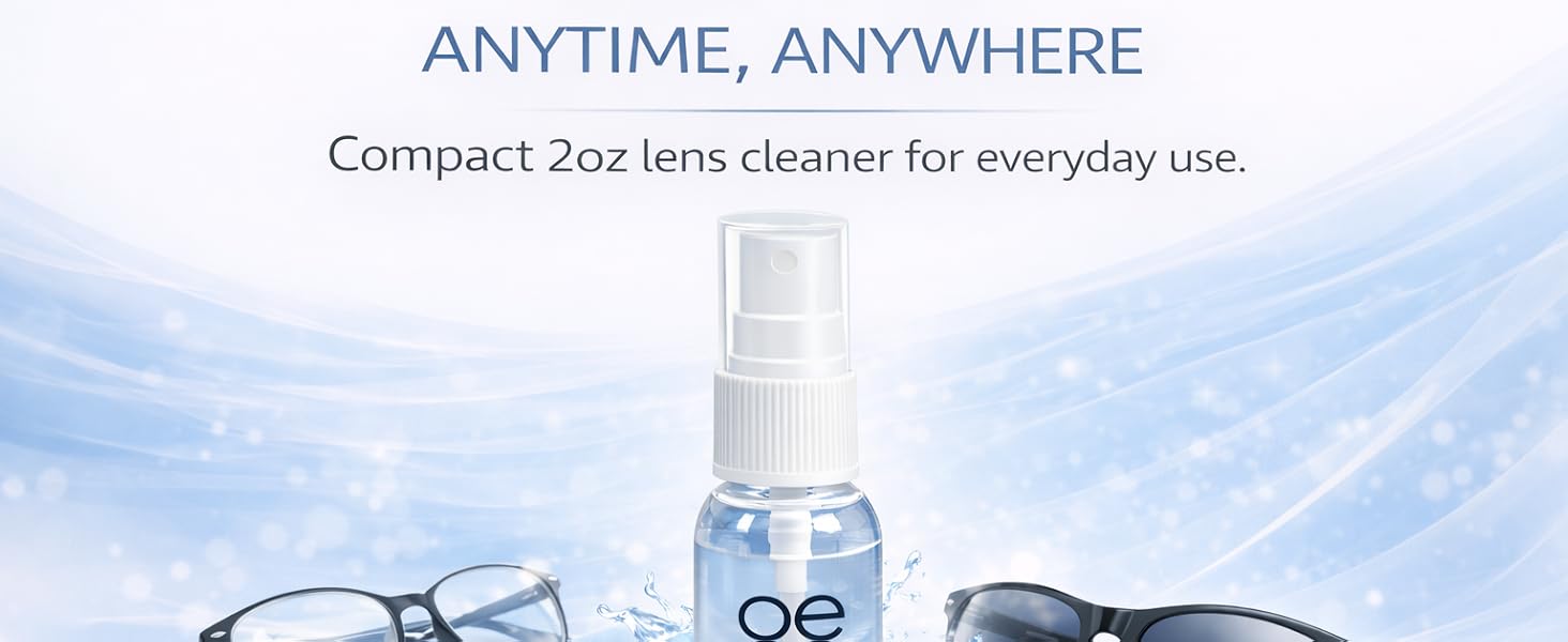 Outstanding Eyewear alcohol-free lens cleaner for glasses, sunglasses, and screens