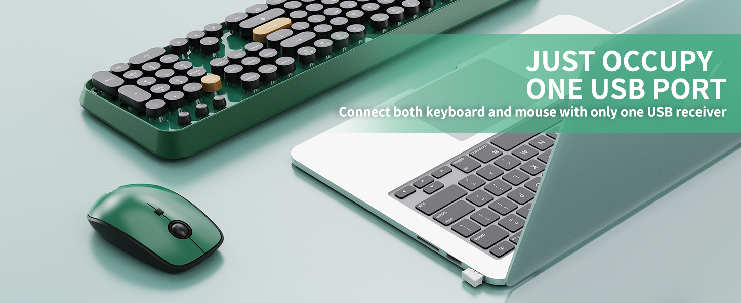 Wireless Keyboard and Mouse Combo