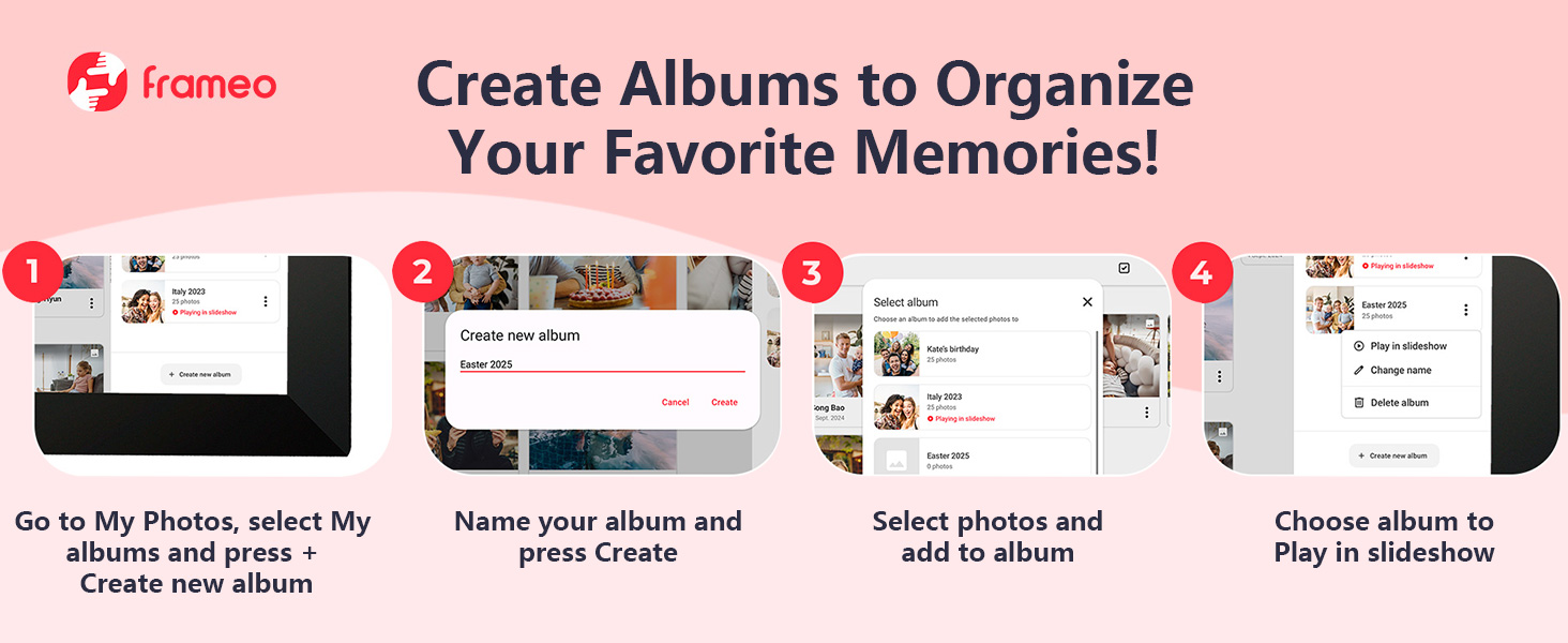 32GB FRAMEO 10.1 Inch Smart WiFi Digital Photo Frame