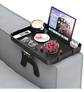 Couch Armrest Table Couch Arm Tray Cup Holder Plastic Armchair Caddy Recliner Arm Caddy Large Sof...