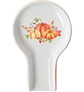 Spoon Rest - Halloween Spoon Rest for Stove Top Halloween Decor Pumpkin Decor Ceramic Spoon Holde...