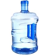 Balacoo 1.32 Gallon Water Jug, Round Plastic Water Bottles with Handle And Screw Cap, Large Reusa...