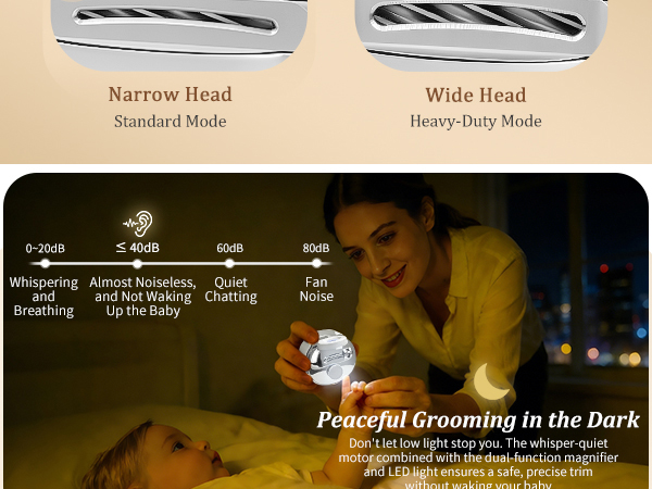 whisper-quiet motor and built-in LED light