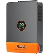 PowMr 12000W Hybrid Solar Inverter, 48V DC to 110V/240V AC Split Phase Inverter with 200A MPPT Co...