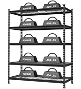 WORKPRO 5-Tier Metal Storage Shelving Unit, 48”W x 24”D x 72”H, Adjustable Storage Rack Heavy Dut...