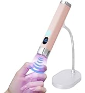 Lynsalene Mini UV Nail Lamp,Portable Flash Cure Light with Upgraded Magnetic Stand &amp; Smart Sensor...