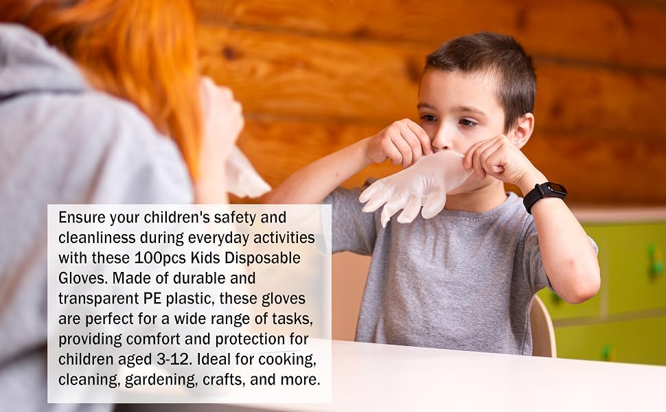 kids plastic gloves