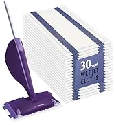 AIR U+ Disposable Mop Pad Refills for Swiffer Wet Jet Mops, Thickned and Absorbent Wet Pads Refil...