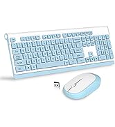 Wireless Keyboard Mouse Combo, MageGee V650 Quiet Full Size 2.4G Ultra-Thin Wireless Keyboard and...