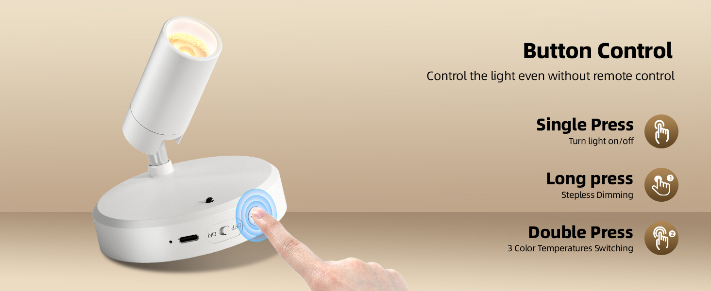 spotlight indoor button control