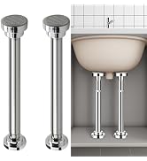 Chinflly Undermount Sink Brackets,Cylindrical-Shape Stainless Steel Adjustable, Bathroom Kitchen ...