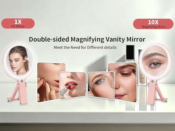 Double-sided Magnifying Vanity Mirror