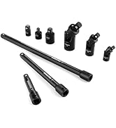 WORKPRO 18-Pieces Drive Tool Accessory Set+WORKPRO 9 PCS Socket Accessory Set
