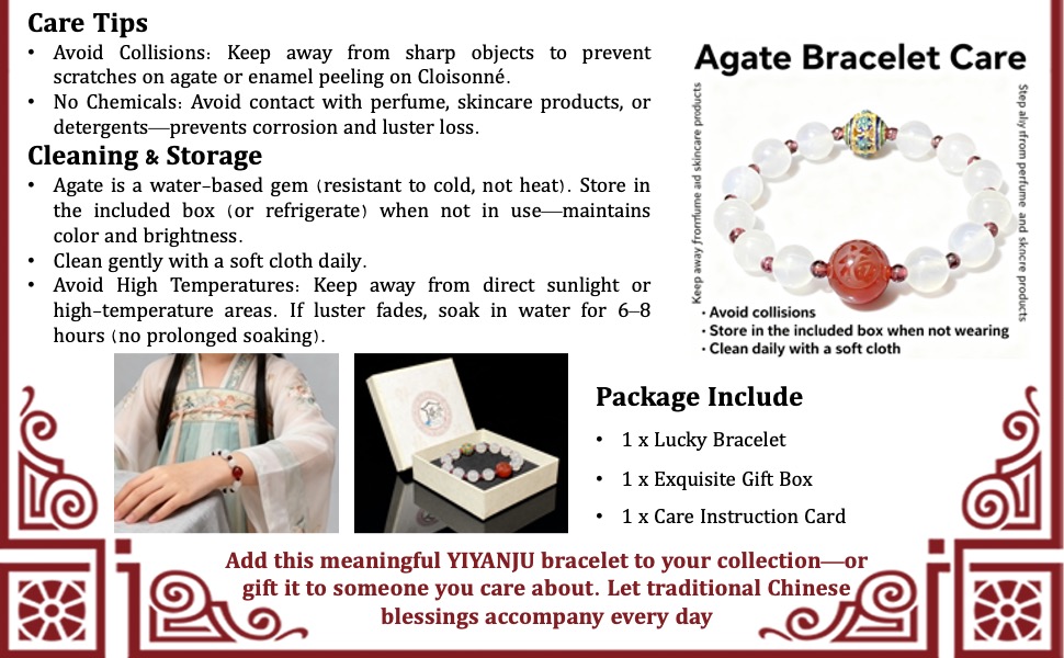 YIYANJU Agate Luck Bracelet 004