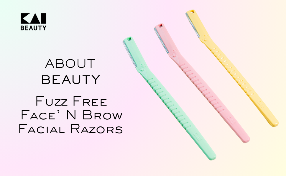 About Beauty Fuzz Free Face N Brow Facial Razors