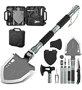 ZENHOSIT Survival Shovel with Axe, Camping Gear Folding Shovel Tactical Hatchet 