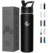 COKTIK 22oz Sports Water Bottle, Stainless Steel Water Bottle for Insulated, Reusable Travel Bott...