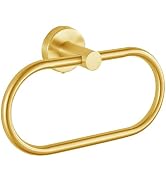 Towel Ring for Bathroom, Gold Towel Bar Hangers Wall Mount, Stainless Steel Hand Towel Holder, Mo...