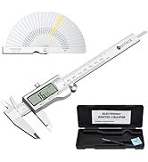 Neoteck 6 inch Digital Caliper and Feeler Gauge Set Stainless Steel LCD Display Digital Caliper M...