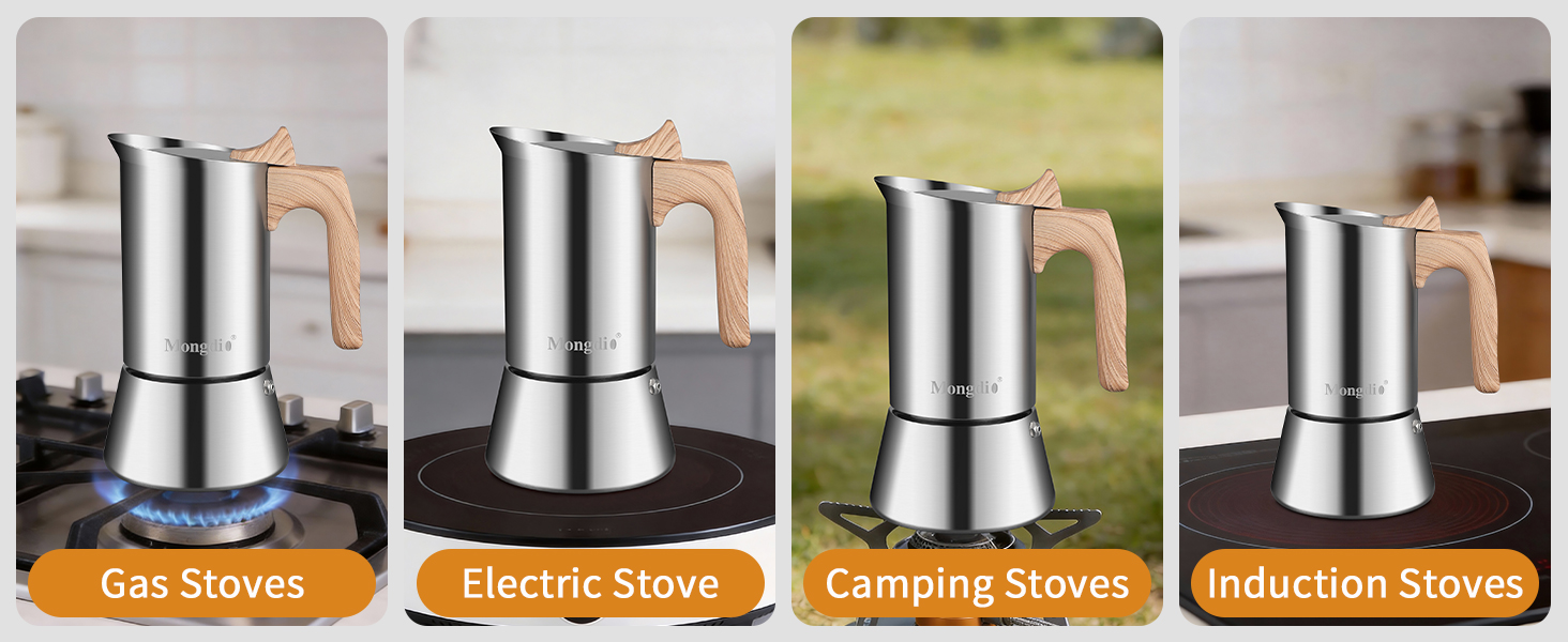 Stainless Steel Moka Pot