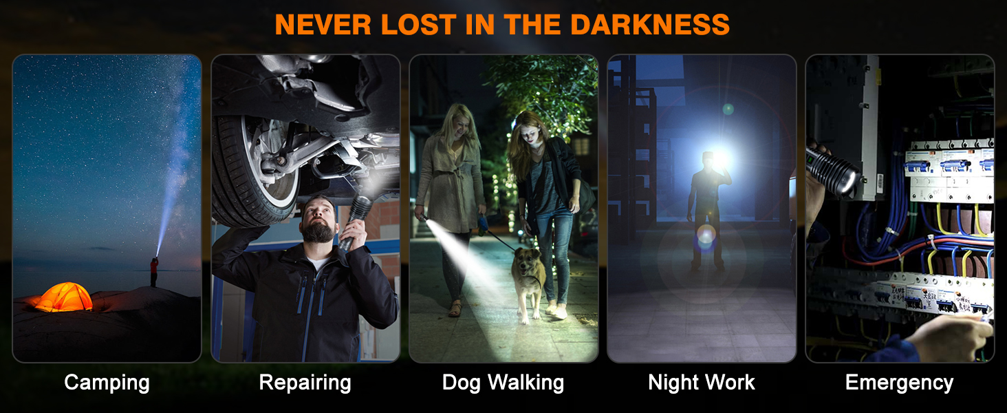 Rechargeable Flashlight for Emergency