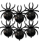 Halloween Spider Balloons 33 Inch Giant Black Foil Balloon Decorations | Large Spider Shape Ballo...