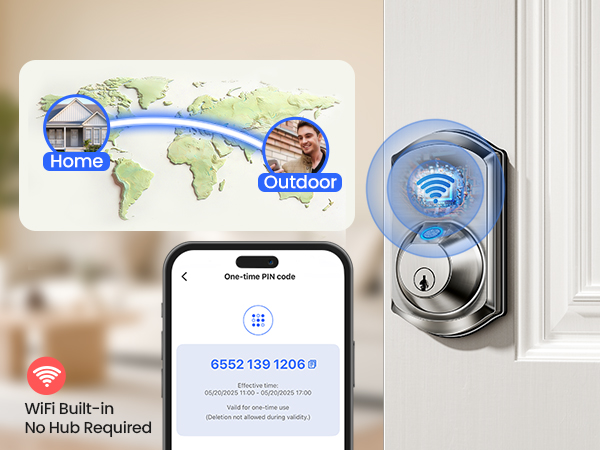Built-in WiFi for remote control from anywhere