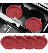 ME.FAN Car Cup Coasters [4 Pack] Silicone Car Coasters/Automotive Cup Mats - Universal Non-Slip R...