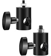 WELLMAKING 2PCS Rapid Adapter Convert with 3/8" and 1/4" Screw DSLR Mount Bracket Multi Functiona...