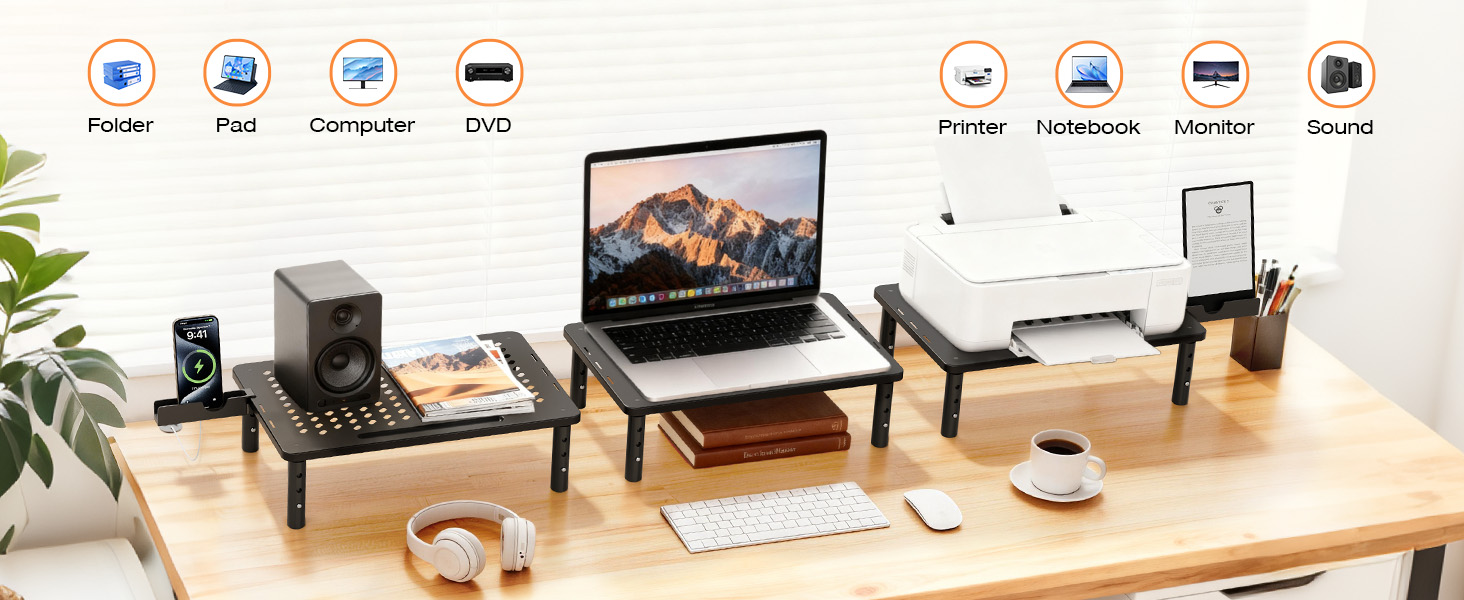 Canyora Computer Monitor Stand Riser with Storage