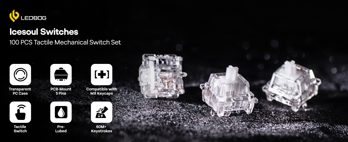 EPOMAKER LEOBOG Icesoul Tactile Mechanical Switch Set